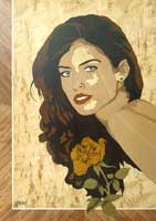 Femme  la rose